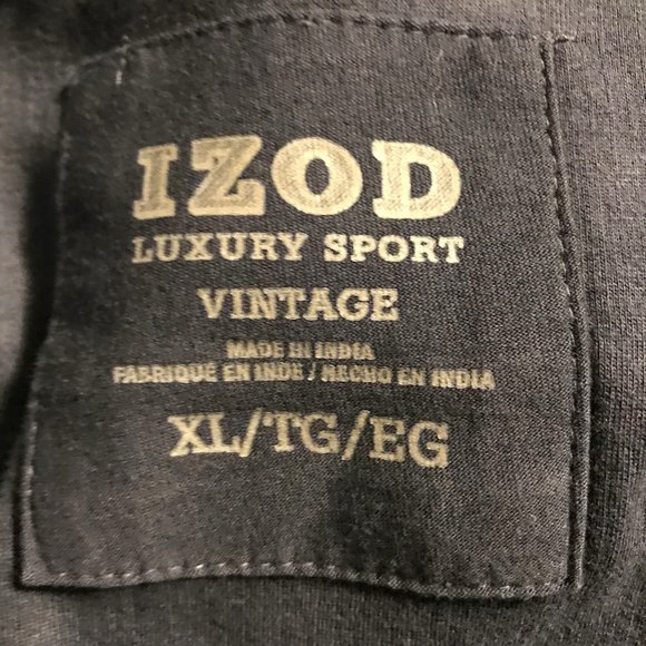 Men's IZOD Luxury Sport Bluish Grey, Ribbed, 1/4 zip, Pullover, Size XL - Picture 4 of 8